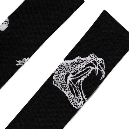 Serpentine Socks, Black