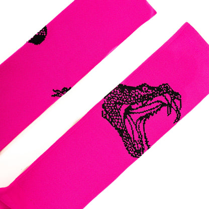 Serpentine Socks, Hot Pink