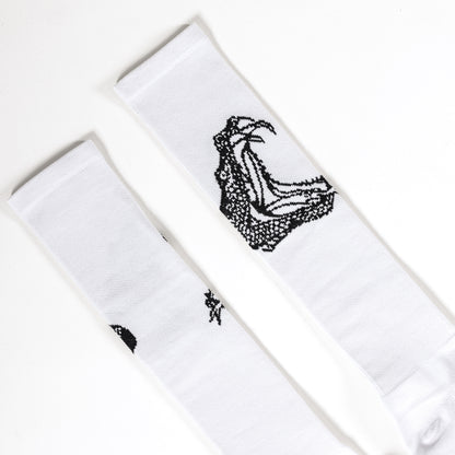 Serpentine Socks, White