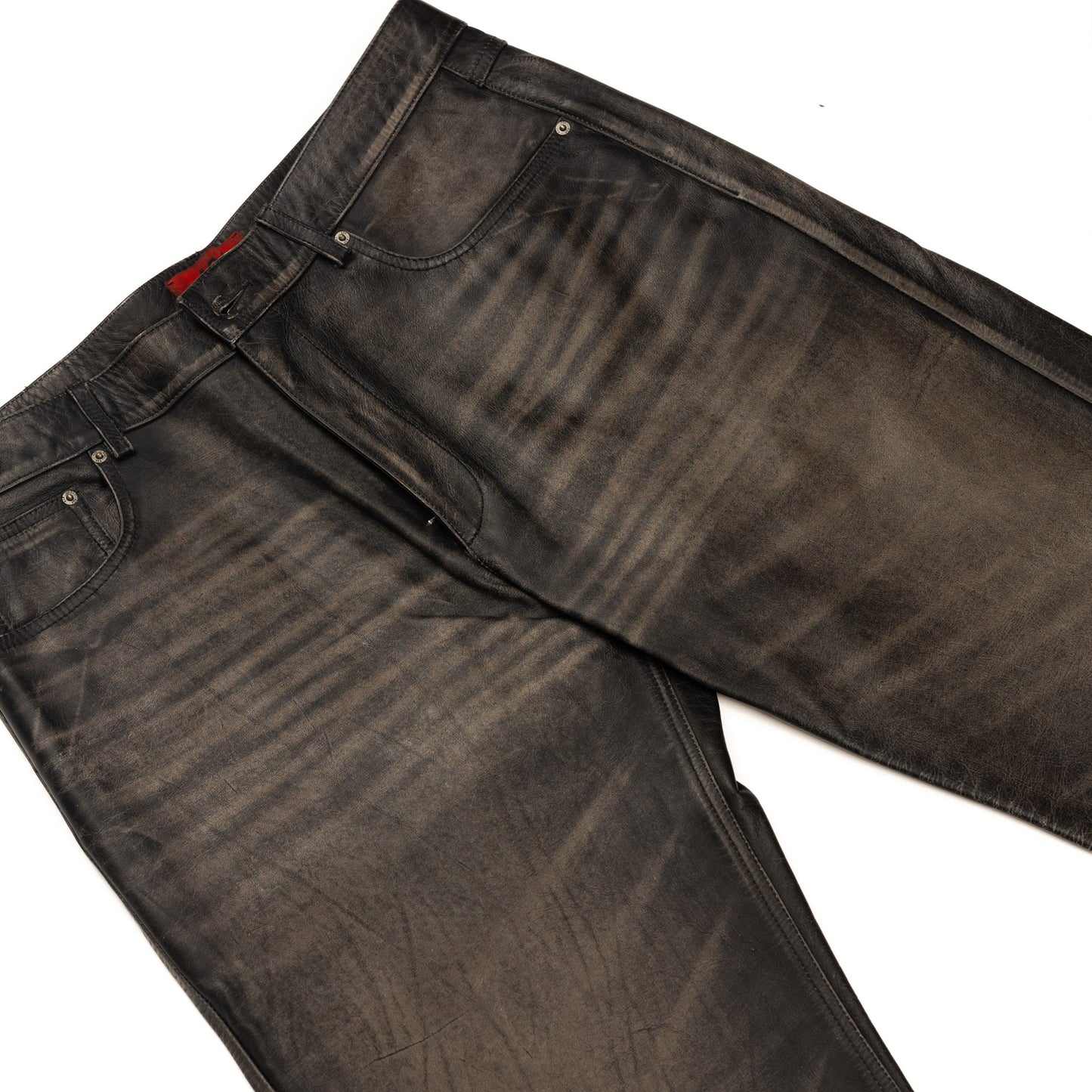 Leather Rubb Off Jeans