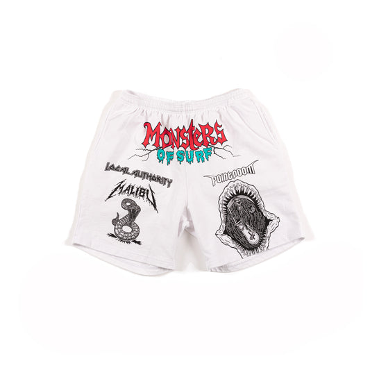 Monsters of Surf Shorts, White