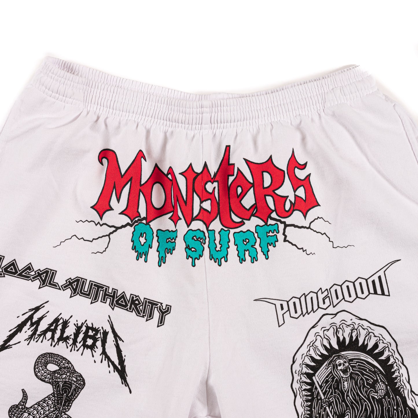 Monsters of Surf Shorts, White