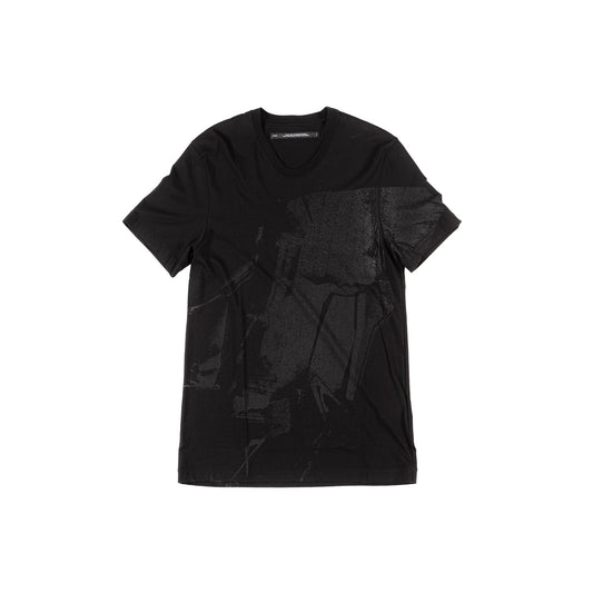 Abstract Printed T-Shirt, Black