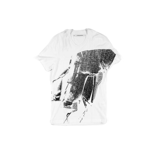 Abstract Printed T-Shirt, White