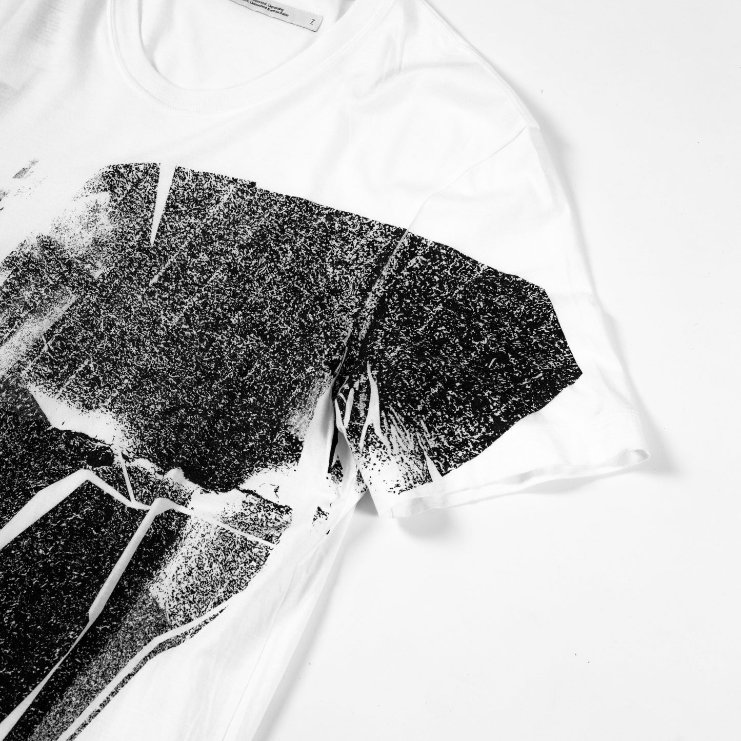 Abstract Printed T-Shirt, White