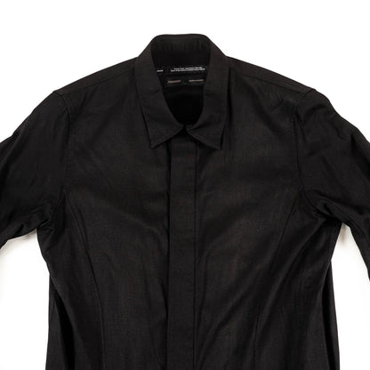 Rayon Buttondown Shirt, Black