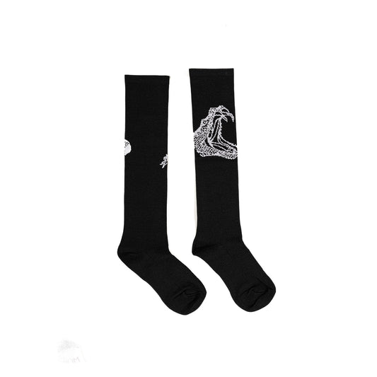 Serpentine Socks, Black